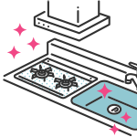 シンク・コンロなどの頑固な汚れ・水垢に