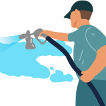 高圧洗浄機とプロの力でキレイに